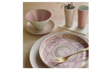 High quality lifestyle floral dessert plates dinnerware plate luxury set