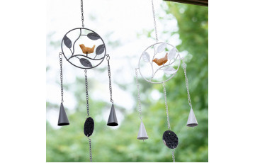Japanese handmade metal bells and wind chimes hanging ornaments